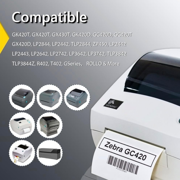 BETCKEY - 4" x 3" (102 mm x 76 mm) Shipping & Multipurpose Labels for Zebra / Ro - Picture 5 of 8